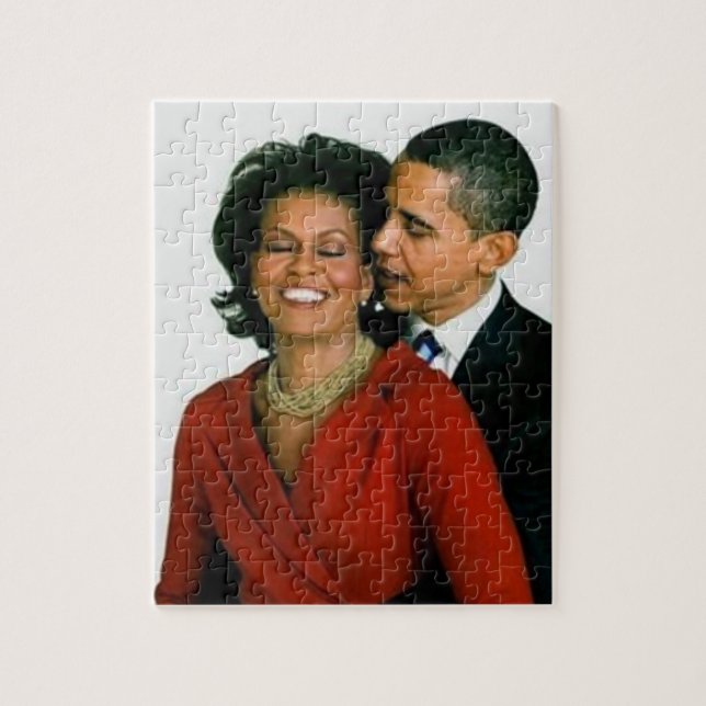 QUEBRA-CABEÇA PRESIDENTE OBAMA E PRIMEIRO LADY-PUZZLE (Vertical)