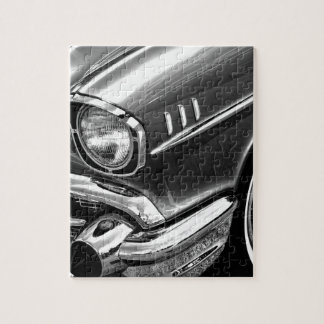 Quebra-cabeça Preto 1957 & branco do Bel Air de Chevrolet
