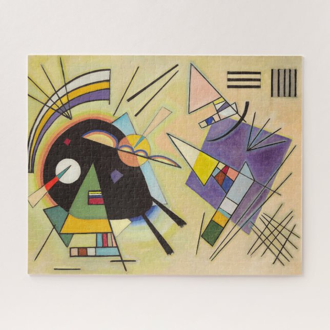 Quebra-cabeça Preto e Violeta por Wassily Kandinsky (Horizontal)