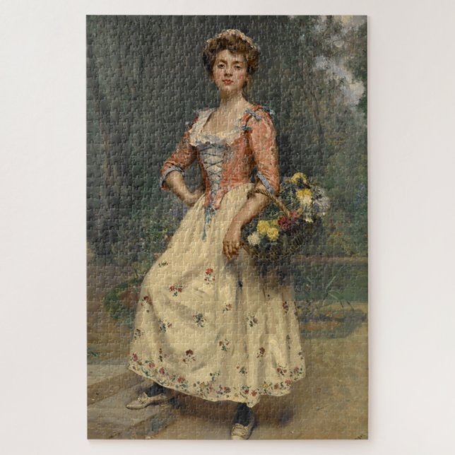 Quebra-cabeça Primavera Beauty (por Raimundo de Madrazo y Garret (Vertical)