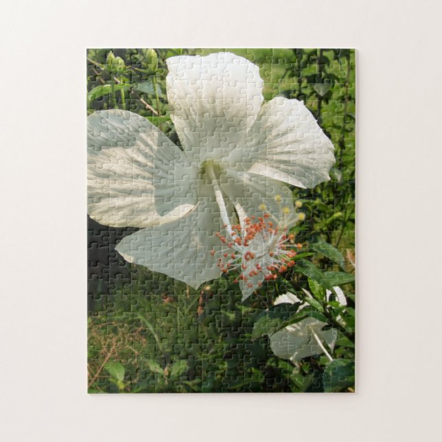 Quebra-cabeça primavera branco, flor, floral, verão, natureza, (Vertical)