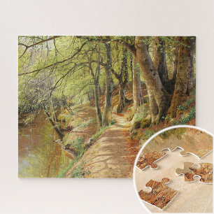 Quebra-cabeça Primavera dia na floresta por Peder Mork Monsted