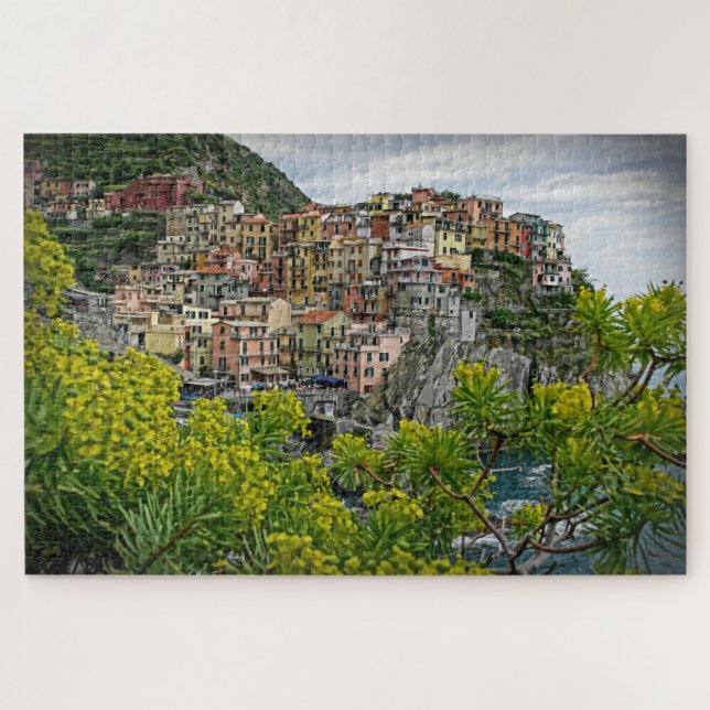 Quebra-cabeça Primavera em Manarola, Itália - 20x30 - 1014 pcs. (Horizontal)