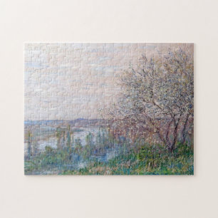 Quebra-cabeça Primavera em Vetheuil Monet Fine Art