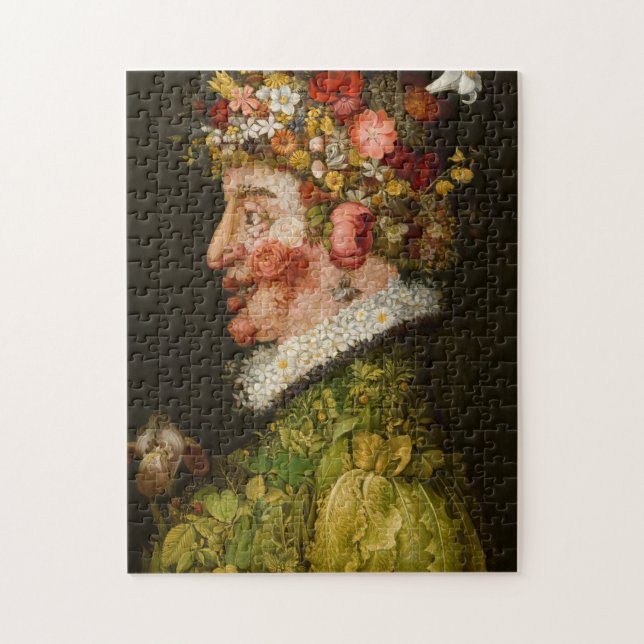 Quebra-cabeça Primavera, La Primavera por Giuseppe Arcimboldo (Vertical)