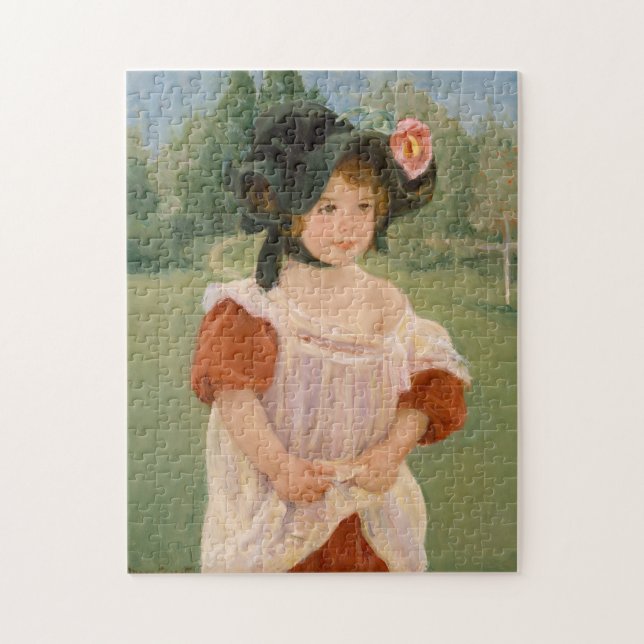 Quebra-cabeça Primavera: Margot que está em um jardim | 1900 (Vertical)