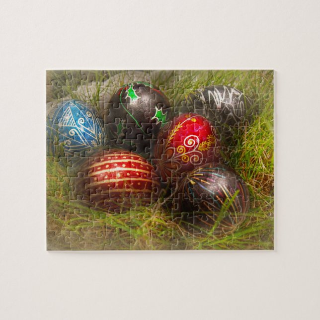 Quebra-cabeça Primavera - Páscoa - Ovos de Páscoa (Horizontal)