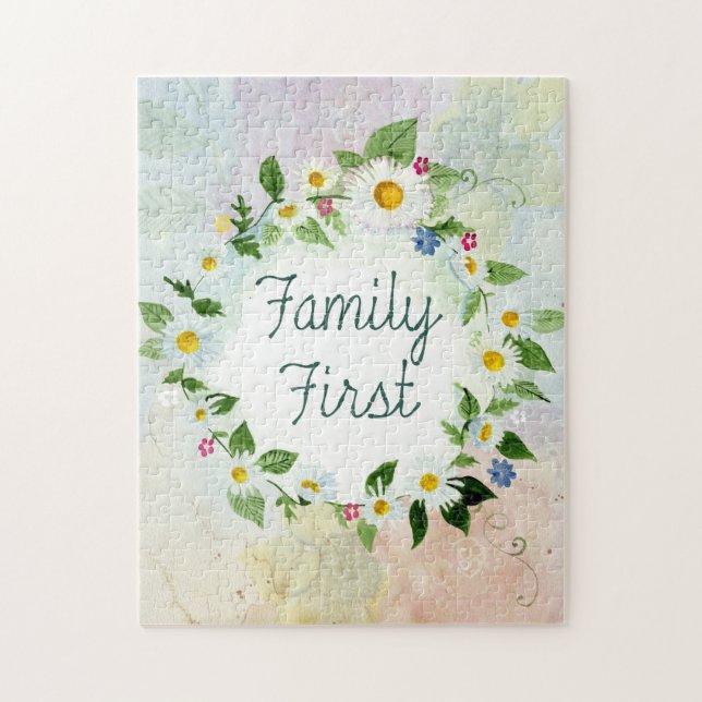 Quebra-cabeça Primeira Citação Inspiradora da Família (Vertical)