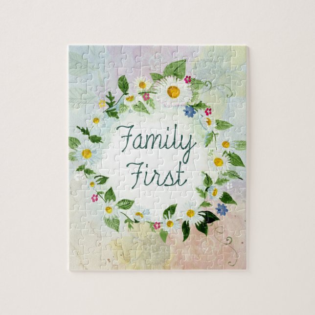 Quebra-cabeça Primeira Citação Inspiradora da Família (Vertical)