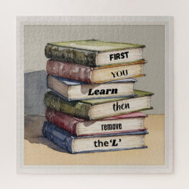 Quebra-cabeça Primeiro você aprende e depois remove o L