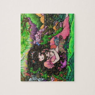 Quebra-cabeça Princesa Bebê Fantasia Jardim por Hannah Lynn