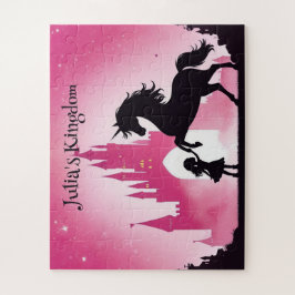 Quebra-cabeça Princesa E Unicórnio Personalizados