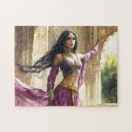 Quebra-cabeça Princesa Fantasia Arábica Arte Palácio Encantado