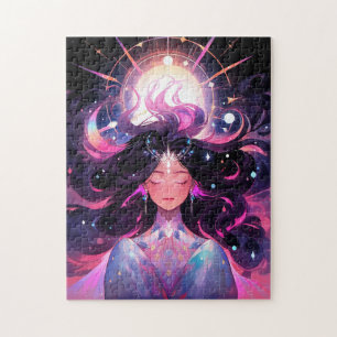 Quebra-cabeça Princesa Mágica Anime Girl