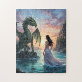 Quebra-cabeça Princesa Mágica & puzzle de Dragão