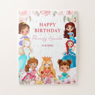 Quebra-cabeça Princesa Royals Girl Happy Birday Games Quebra-cab