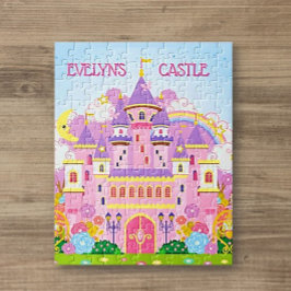 Quebra-cabeça Princesa! Timo de Castelo Personalizado