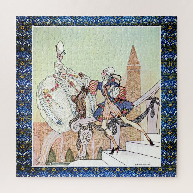 Quebra-cabeça Princesa voadora e príncipe chocado Kay Nielsen (Vertical)