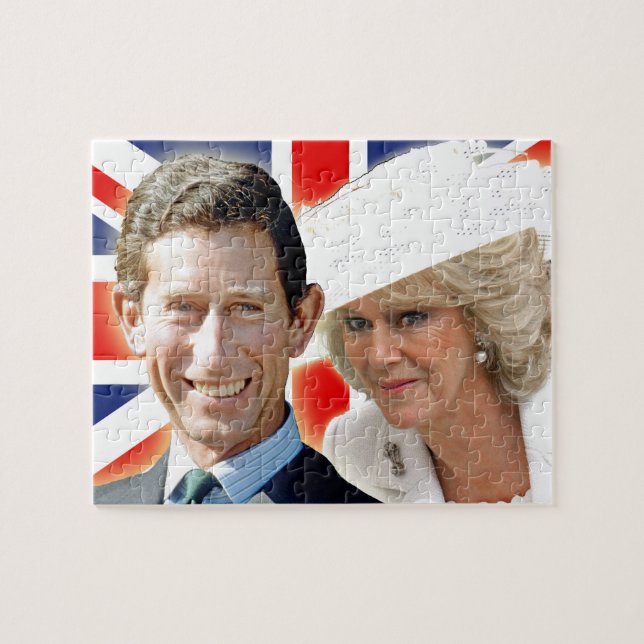 Quebra-cabeça Príncipe Carlos & HRH Duquesa Cornwall (Horizontal)