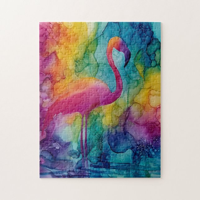 Quebra-cabeça Prisma Flamingo (Vertical)