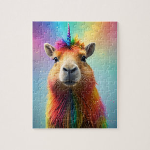 Quebra-cabeça Prismhorn: O Rainbow Capybaraicorn,