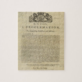 Quebra-cabeça Proclamação do Rei por Suprimir a Rebelião