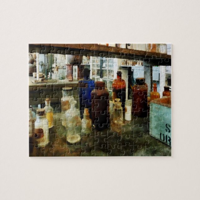 Quebra-cabeça Produtos químicos em garrafas (Horizontal)