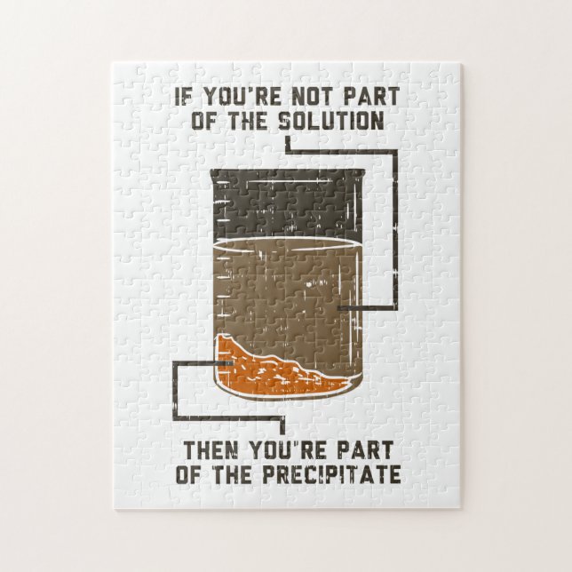 Quebra-cabeça Professor de Ciência em Solução de Química Engraça (Vertical)