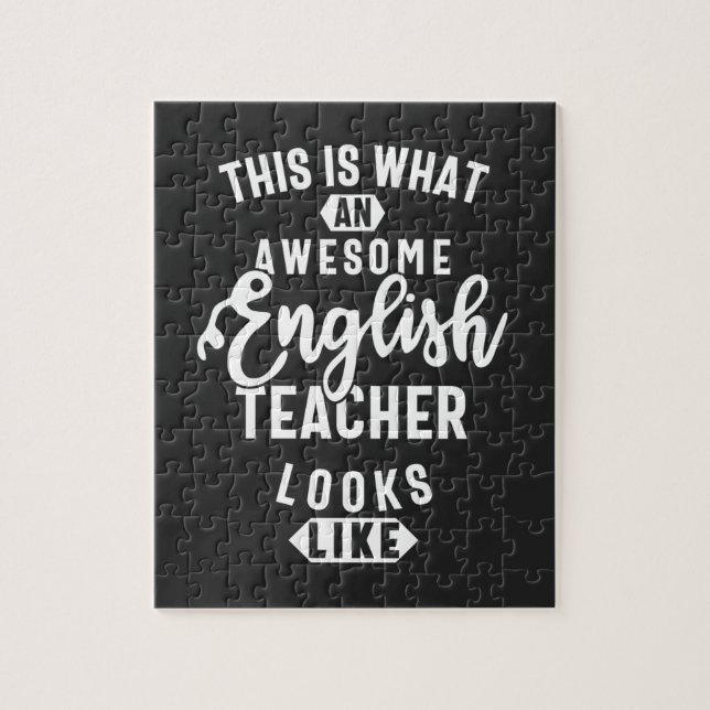 Quebra-cabeça Professor de inglês, professor inglês engraçado (Vertical)