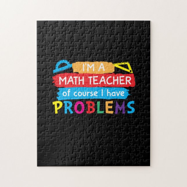 Quebra-cabeça Professor De Matemática Sou Professora De Matemáti (Vertical)