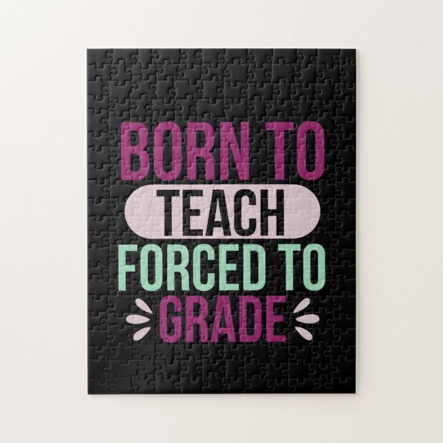 Quebra-cabeça Professor de presentes | Nascer Ao Ensino (Vertical)