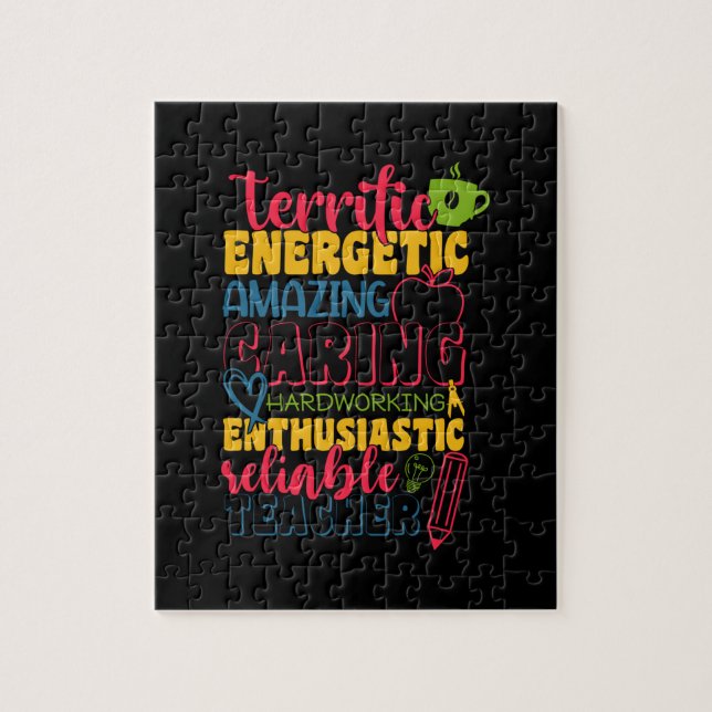 Quebra-cabeça Professor de presentes | Professora surpreendente (Vertical)