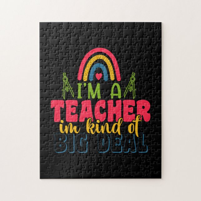 Quebra-cabeça Professor de presentes | Sou Professora Em Grande  (Vertical)