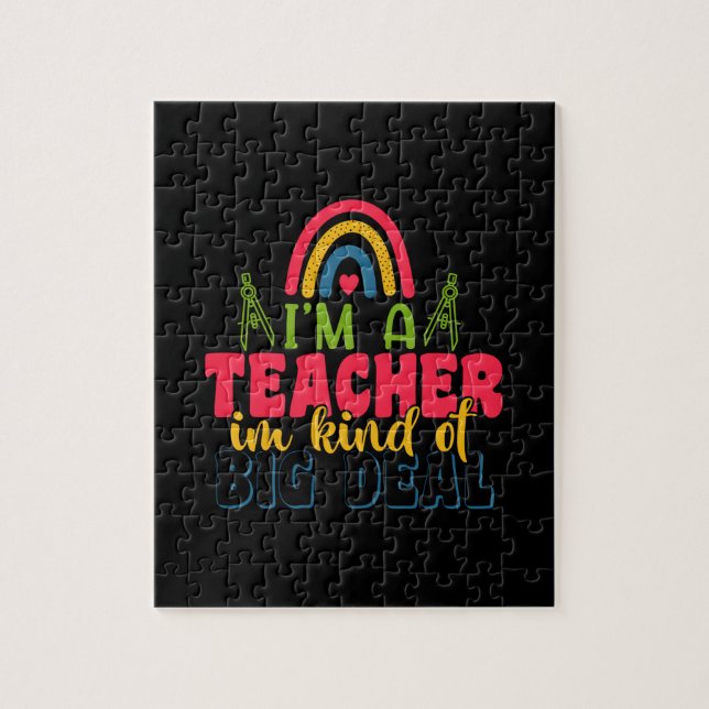 Quebra-cabeça Professor de presentes | Sou Professora Em Grande  (Vertical)
