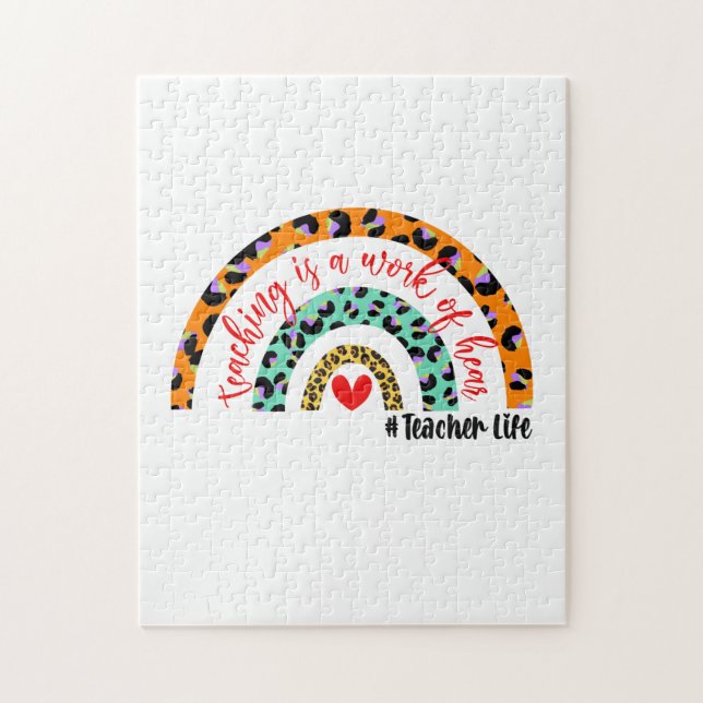 Quebra-cabeça Professora De Arte É Uma Obra De Coração (Vertical)