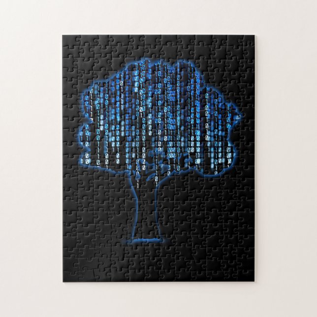 Quebra-cabeça Programador de Computador de Codificação de Árvore (Vertical)