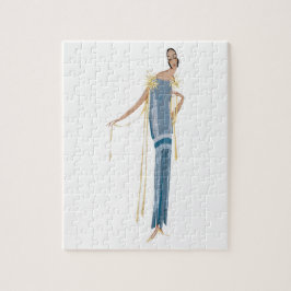 Quebra-cabeça Projet de robe, ete, l'accroche-coeur (1924).