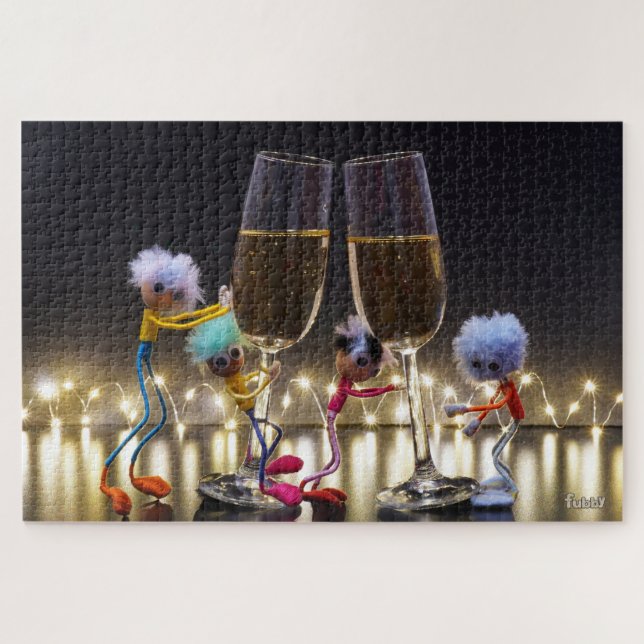 Quebra-cabeça Proostende Fubby's die wat te vieren hebben. (Horizontal)