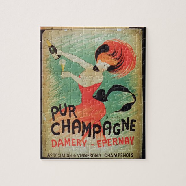 Quebra-cabeça Propaganda de poster "Pur Champagne", de Damery, E (Vertical)
