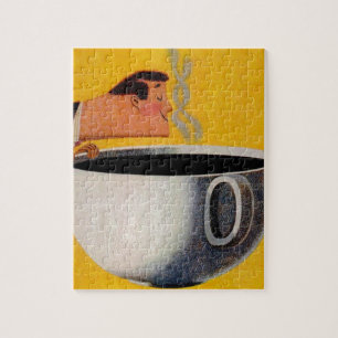 Quebra-cabeça Propaganda do café do vintage
