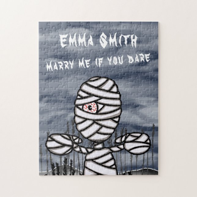 Quebra-cabeça Proposta da múmia do horror do Halloween personali (Vertical)