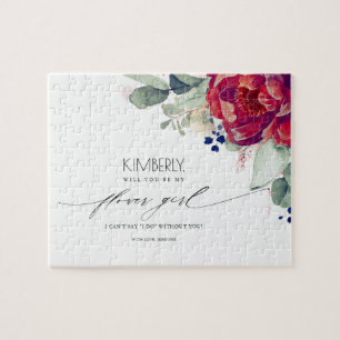 Quebra-cabeça Proposta de Flor Vermelha e Brilhante