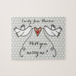 Quebra-cabeça Proposta Personalizada Você Me Casado