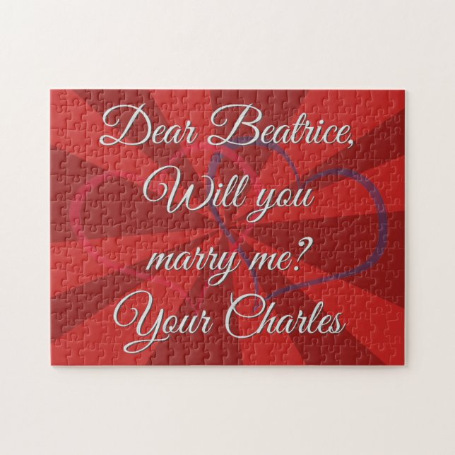 Quebra-cabeça Proposta Você Vai Me Casado Desafio (Horizontal)