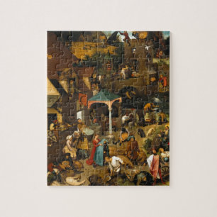 Quebra-cabeça Provérbio de Bruegel Netherlandish