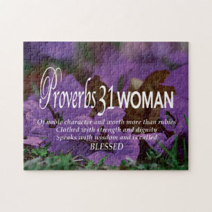 Quebra-cabeça PROVERBS 31 MULHER Inspiracional Cristão
