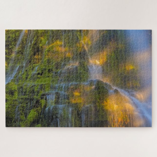 Quebra-cabeça Proxy Falls Three Sisters Wilderness Oregon (Horizontal)