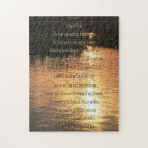 Psalm 23, Sunset em águas estáticas 252 pcs Quebra