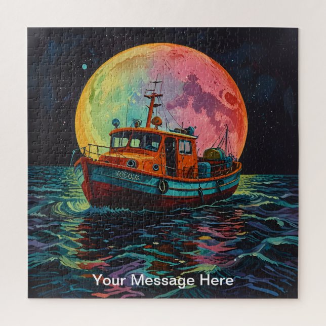 Quebra-cabeça Psíquica única e divertida personalizada (Vertical)