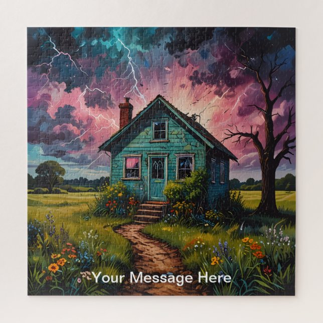 Quebra-cabeça Psíquica única e divertida personalizada (Vertical)